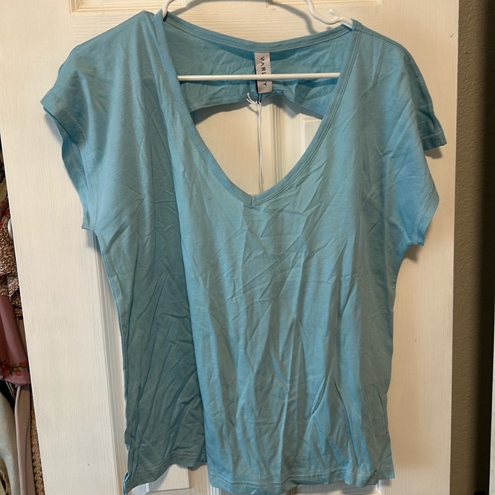 NWT - Varley open back tee